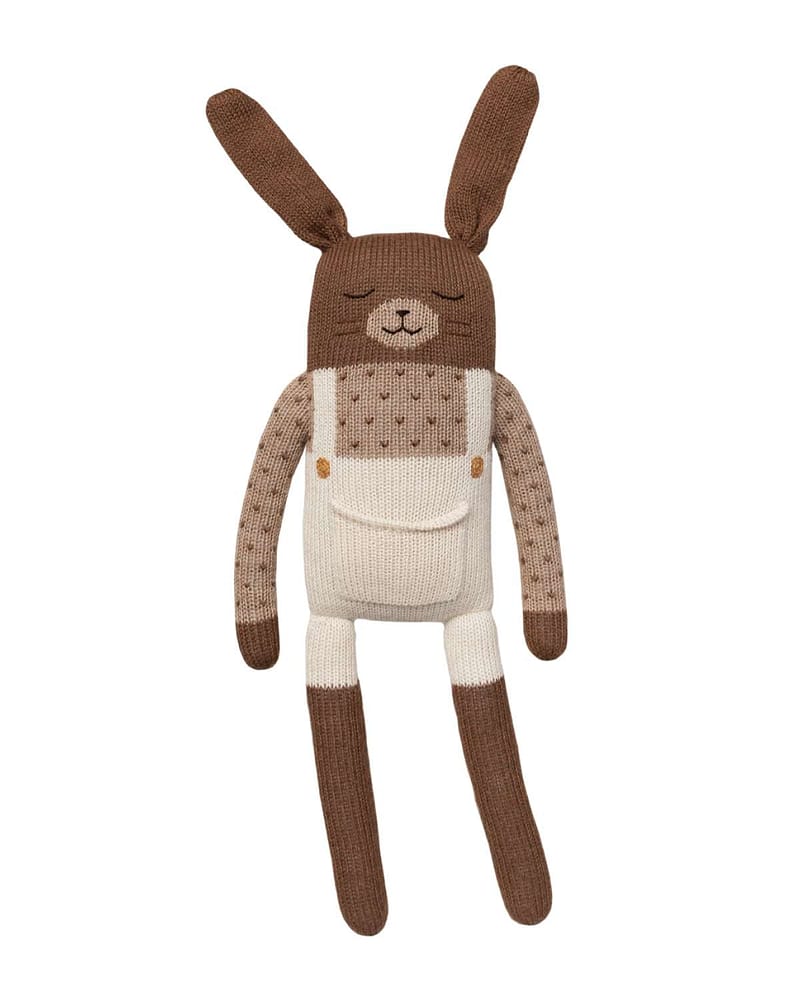 Kosebamse - Håndstrikket Alpakkaull | Large Bunny