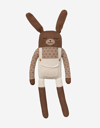 Kosebamse - Håndstrikket Alpakkaull | Large Bunny