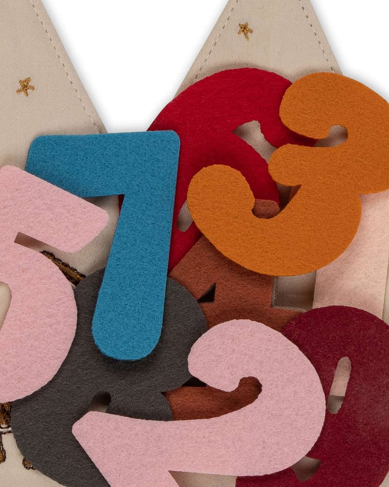 Bursdagskrone Barn 1-9år - Økologisk & Resirkulert | Fabric Birthday Crown