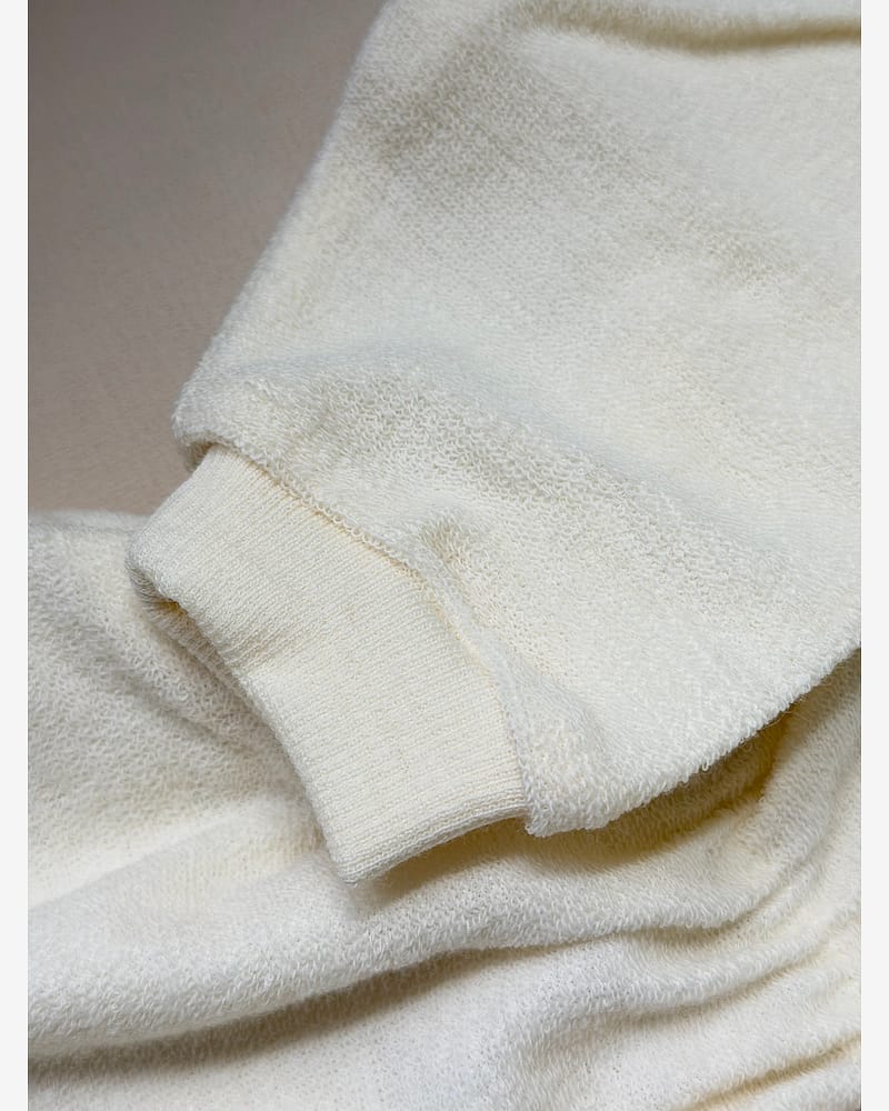 Nattpose Baby M/ Knapper - Ullfrottè, 100% Merino