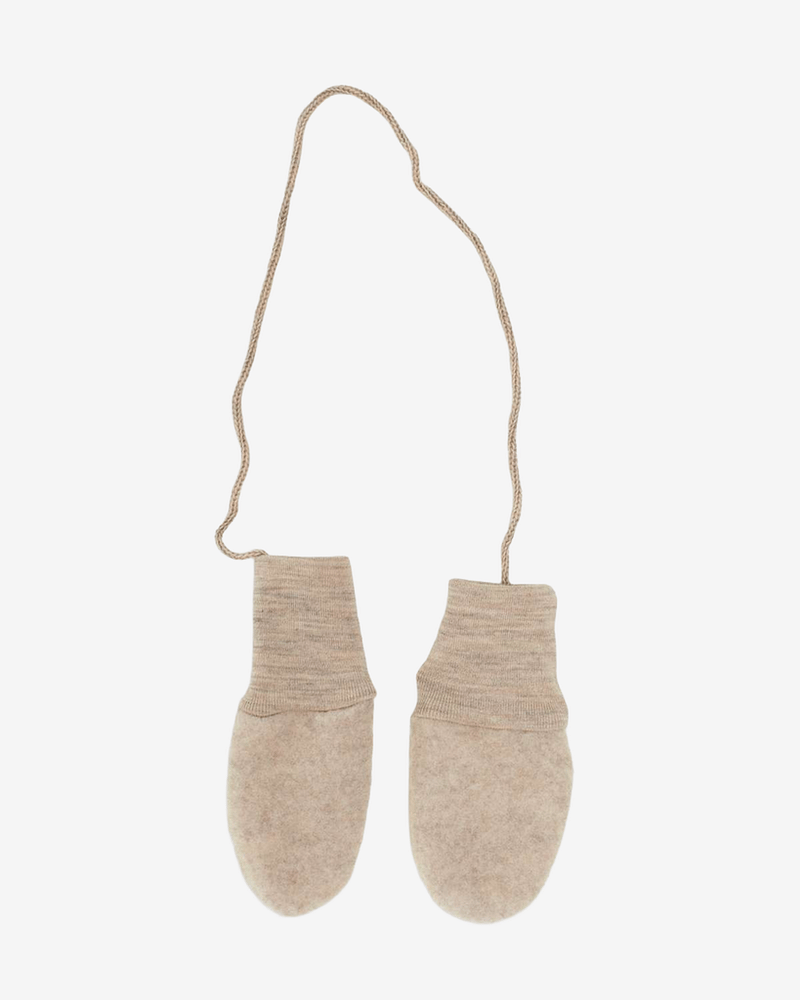 Ullvotter Baby - Ullfleece 100% Ubehandlet Ull | Baby Mittens - Onesize (0-12 mnd)