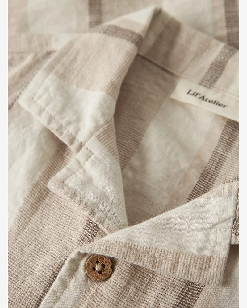 Skjorte Barn Barn - Øko Bomull, Viscose | NMMFIBERT SS LOOSE SHIRT LIL