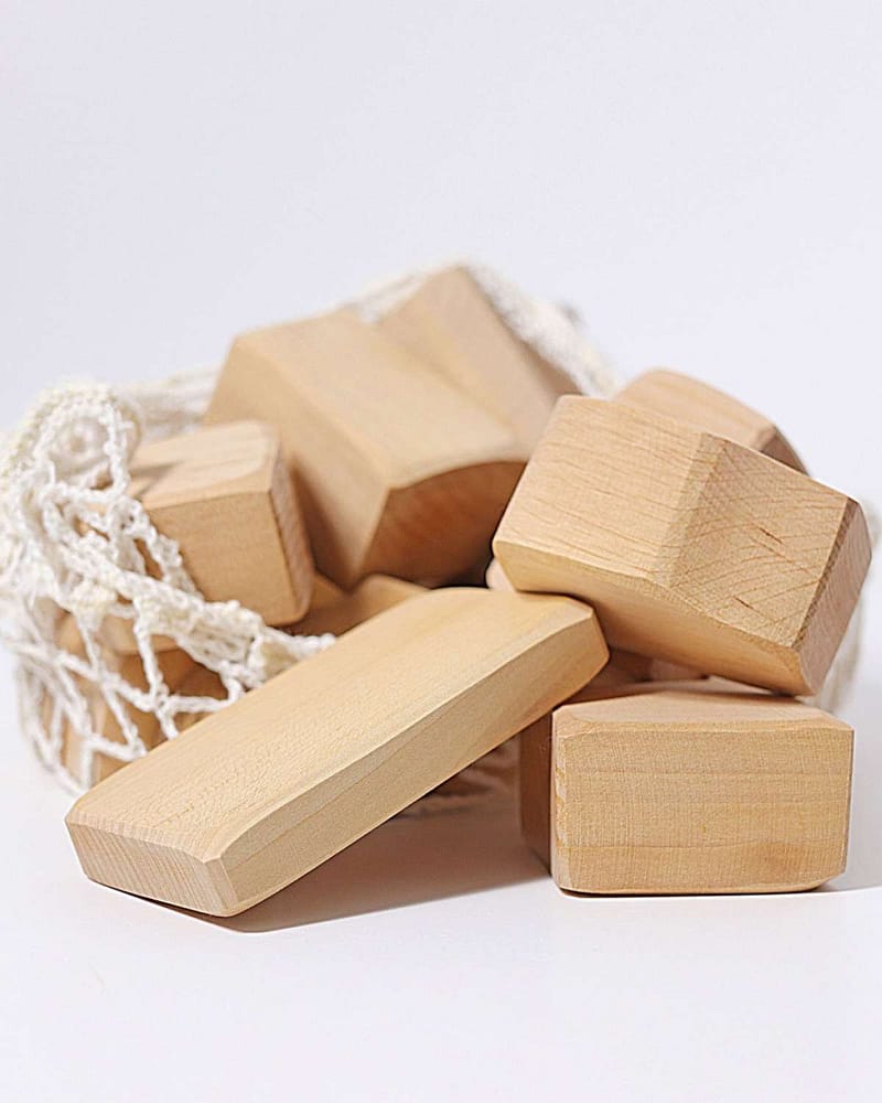 Treklosser, Store 15stk - Barn 0år+ | Natural Waldorf Blocks