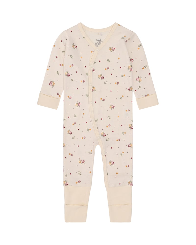 Ullpysj Baby - Heldress med trylleføtter - Ull/Bambusviskose | Mobi Flora