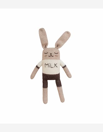Kosebamse - Håndstrikket Alpakkaull | Bunny Knit Toy