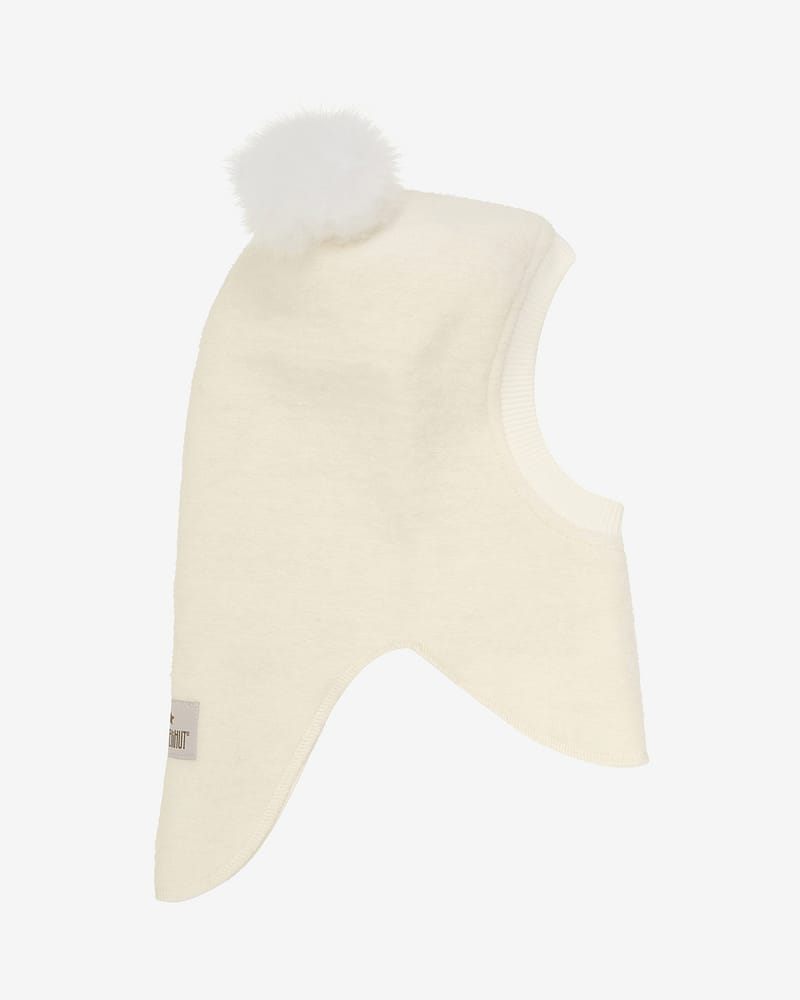 Balaclava Ull 2-Lags - Børstet Ullfleece | Alpaca Pompoms