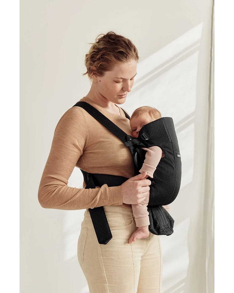 Mini Bæresele Nyfødt - Ekstra Nærhet - Baby Carrier 0-12m, Black