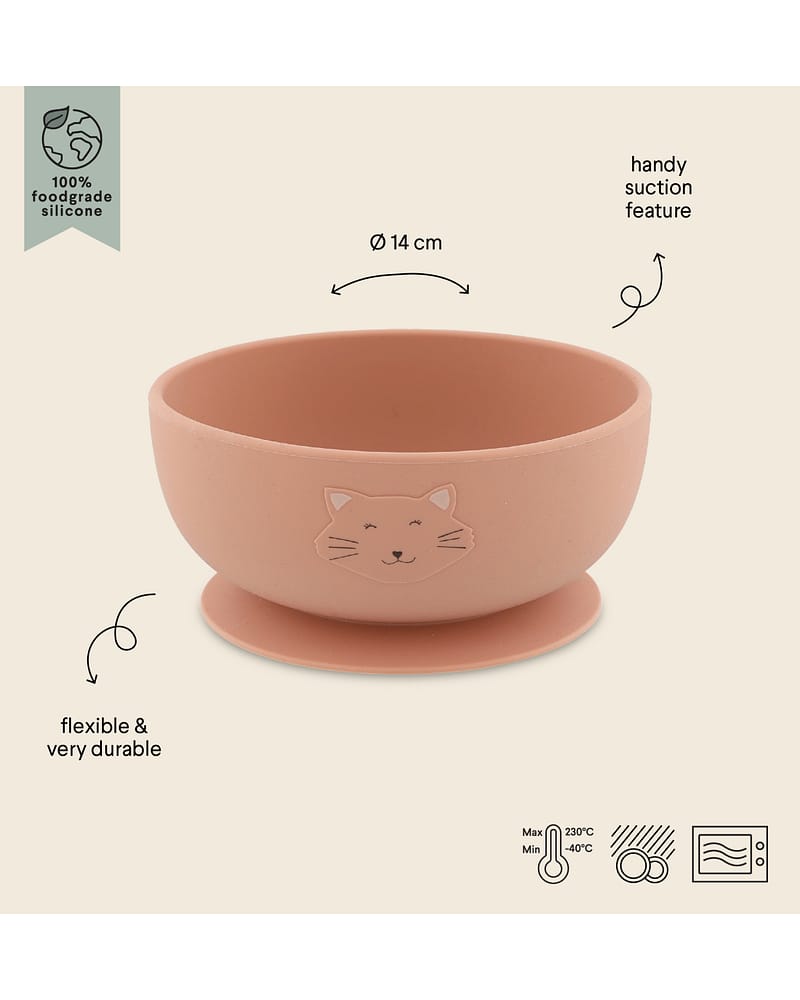 Skål med Sugekopp - Silikon | 600 ml