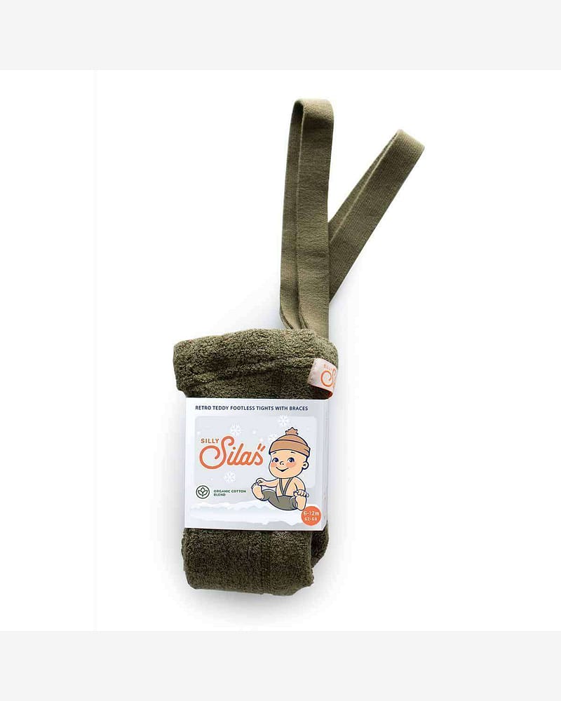 Strømpebukse Teddy u/ føtter m/ seler – Warmy Footless Tights