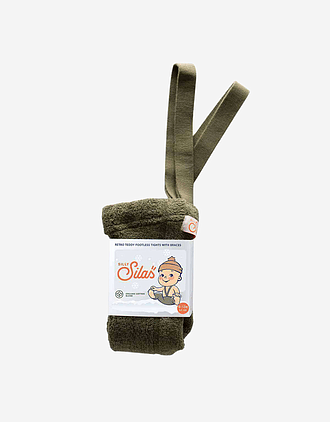 Strømpebukse Teddy u/ føtter m/ seler – Warmy Footless Tights