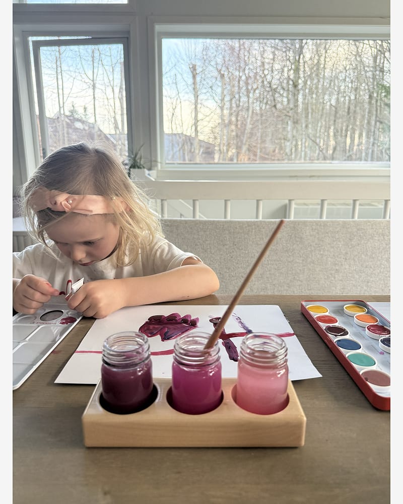 Holder til glasskrukker - Liten / 3 Glass Inkludert