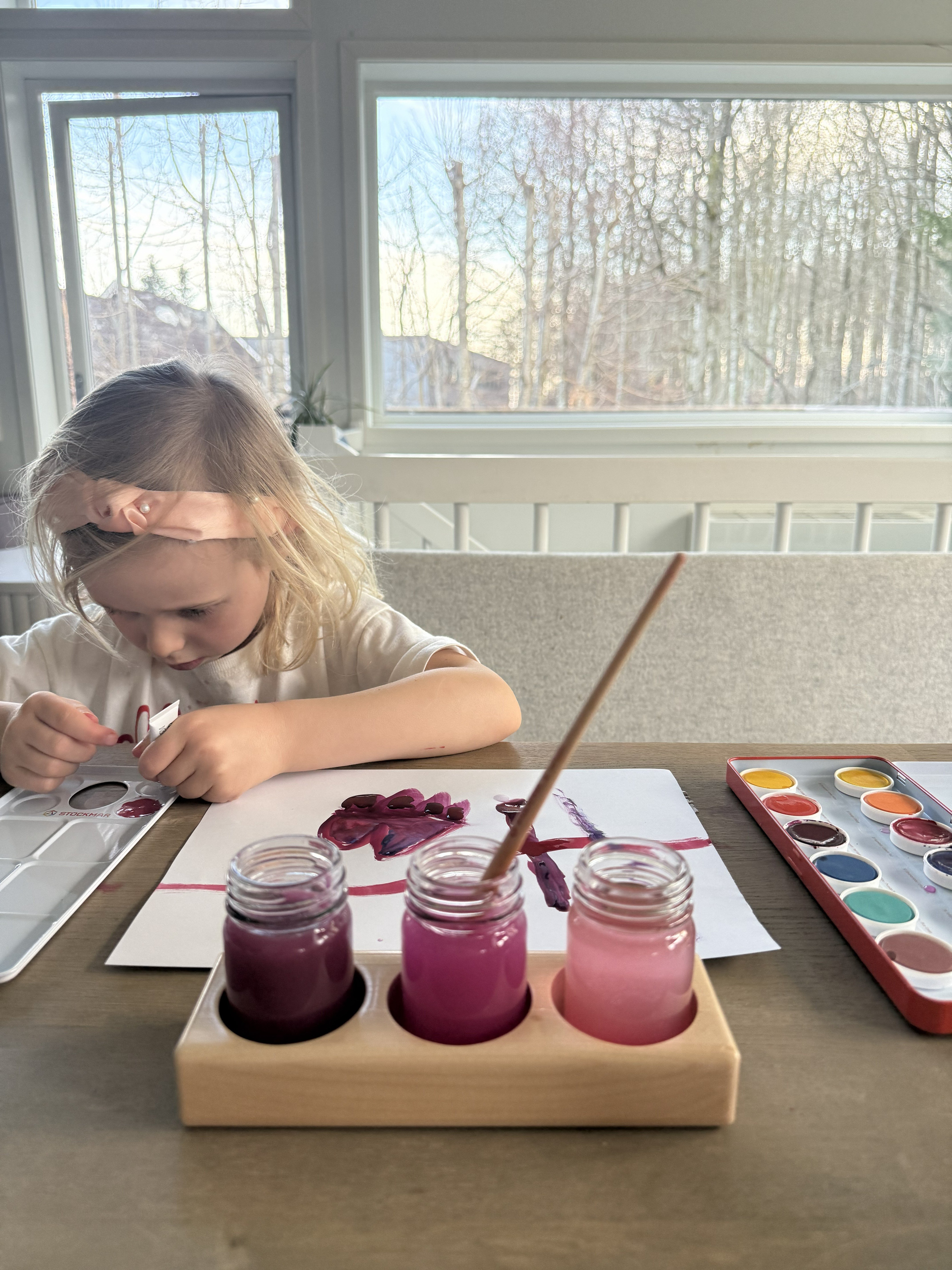 Holder til glasskrukker - Liten / 3 Glass Inkludert