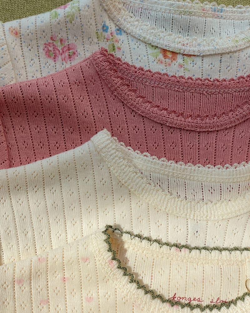 Body Kortermet - 100% Øko Bomull, Pointelle | Minnie Short Sleeve Body