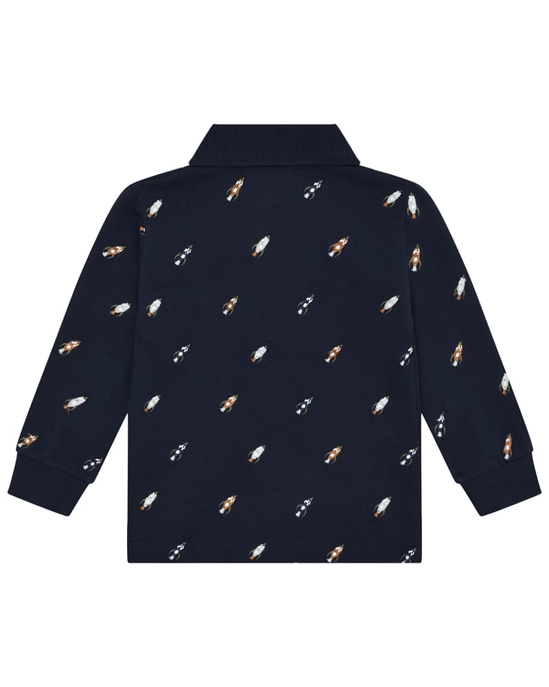 Pologenser m/ Krage og Knappestolpe - Vevd Øko Bomull | Stevie Space Embroidery