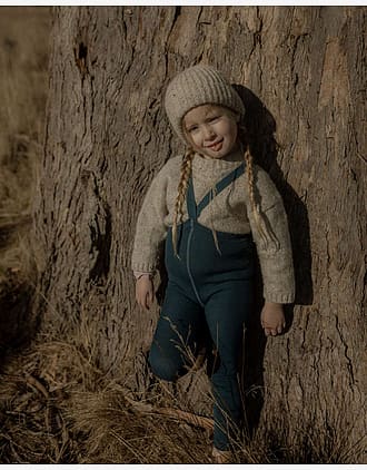 Ullstrømpebukse u/ føtter m/ sele | Wooly Footless Tights