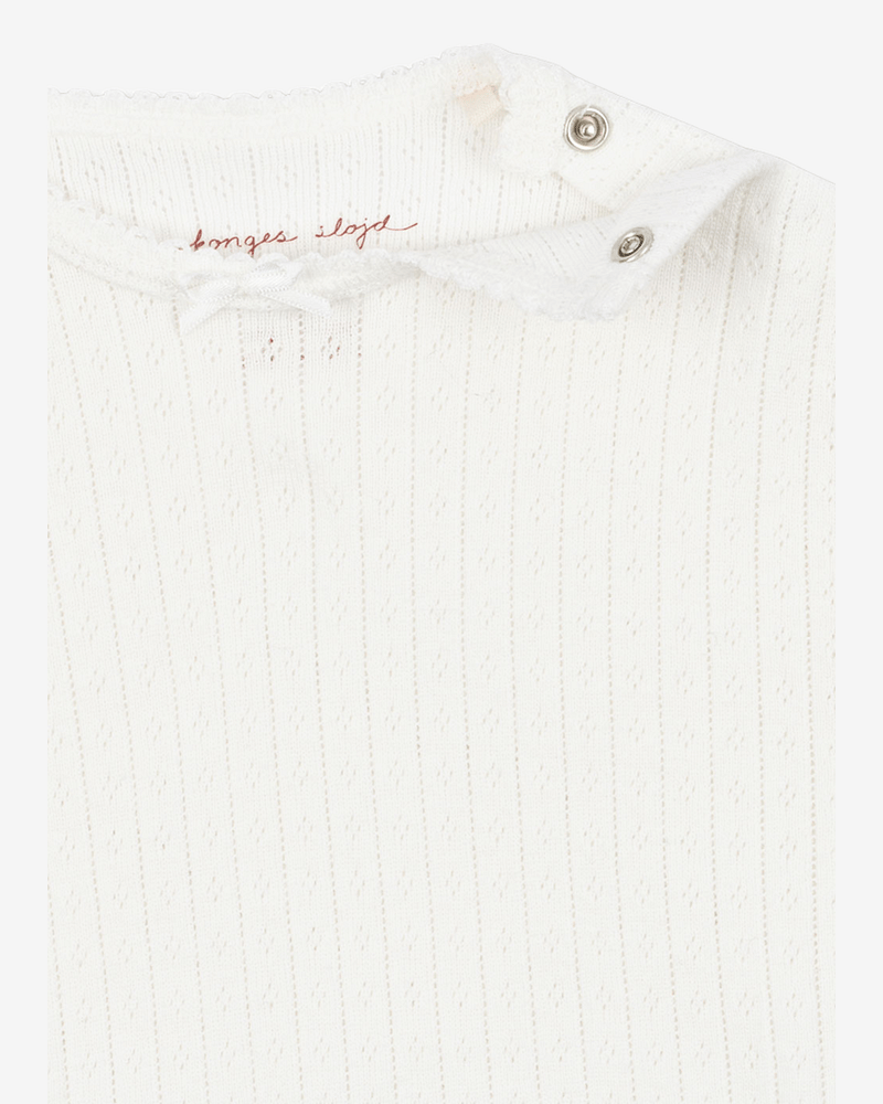 Body Kortermet - 100% Øko Bomull, Pointelle | Minnie Short Sleeve Body