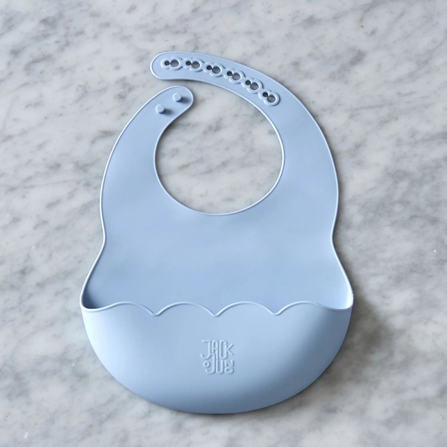 Smekke Baby – Silikon | Poppy Bib, Blå - Pale Blue