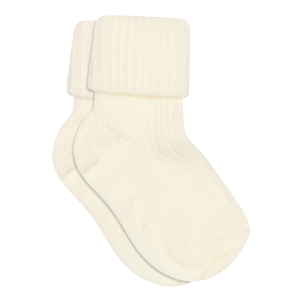 Ullsokker Baby & Barn – Rib – Elastisk, Kremhvit - Snow White