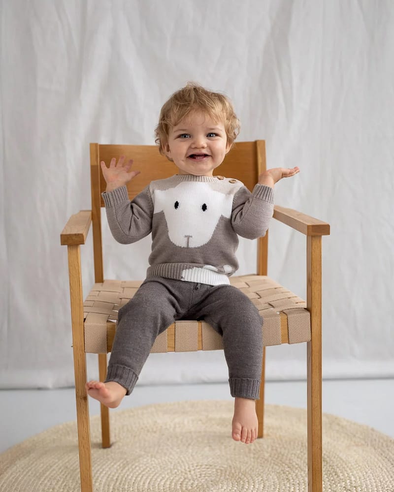 Ullgenser med Lammemotiv - 100% Merino | Lammi