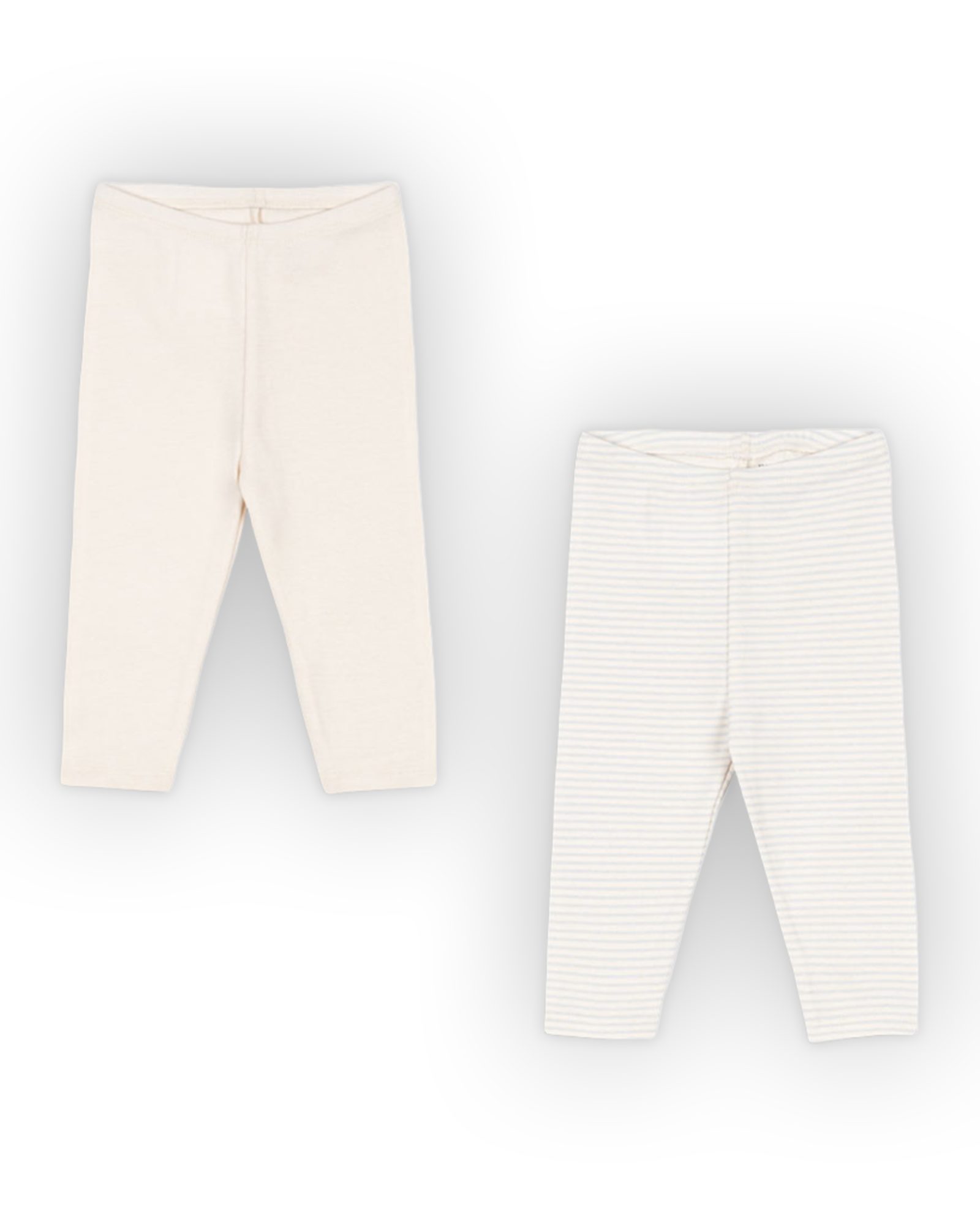 2pk Leggings Baby – Øko Bomull | Fio Pants – Gavepakke, Blå Mix