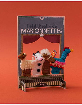 4stk Fingerdukker M/ Teaterscene | Marionnettes