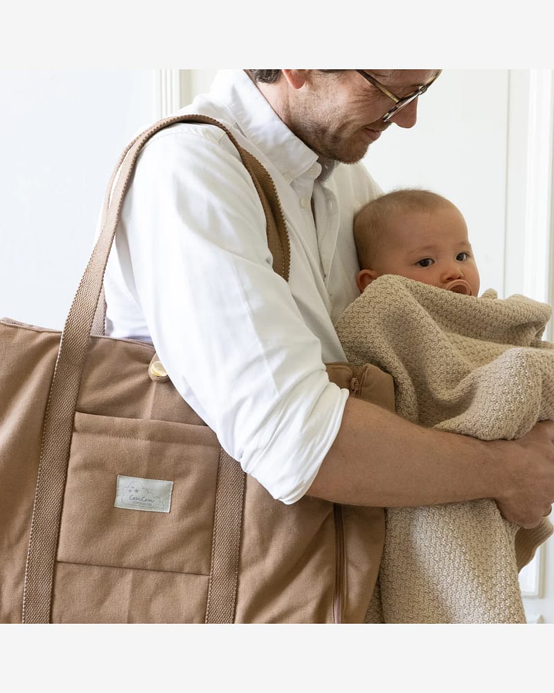 Stelleveske Utbrettbar 2i1 - Øk. Bomull | Vognkroker inkludert