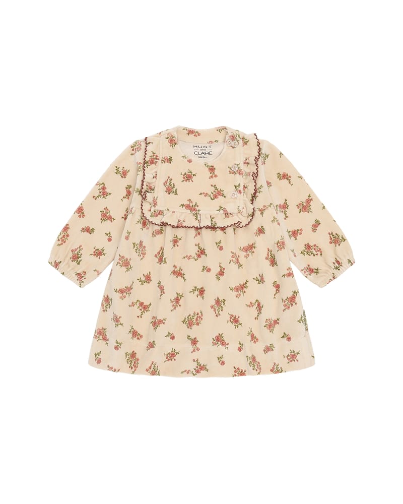 Kjole Baby - Terrystoff i Bomull | Kis winter roses