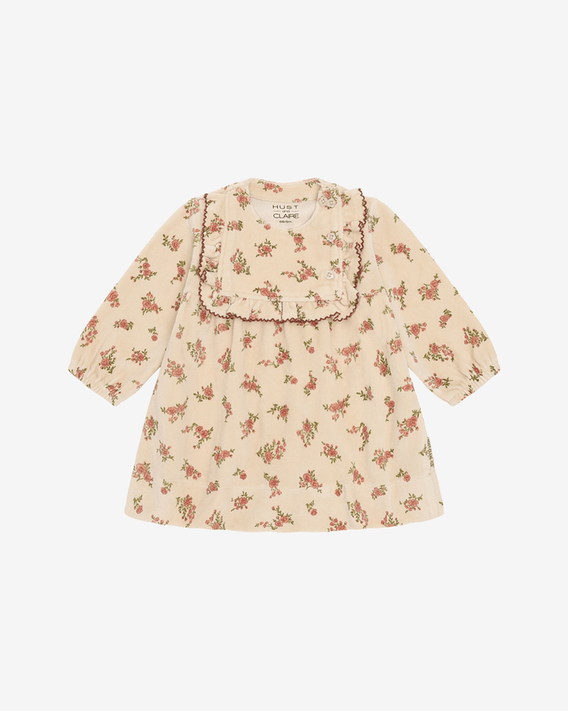 Kjole Baby - Terrystoff i Bomull | Kis winter roses