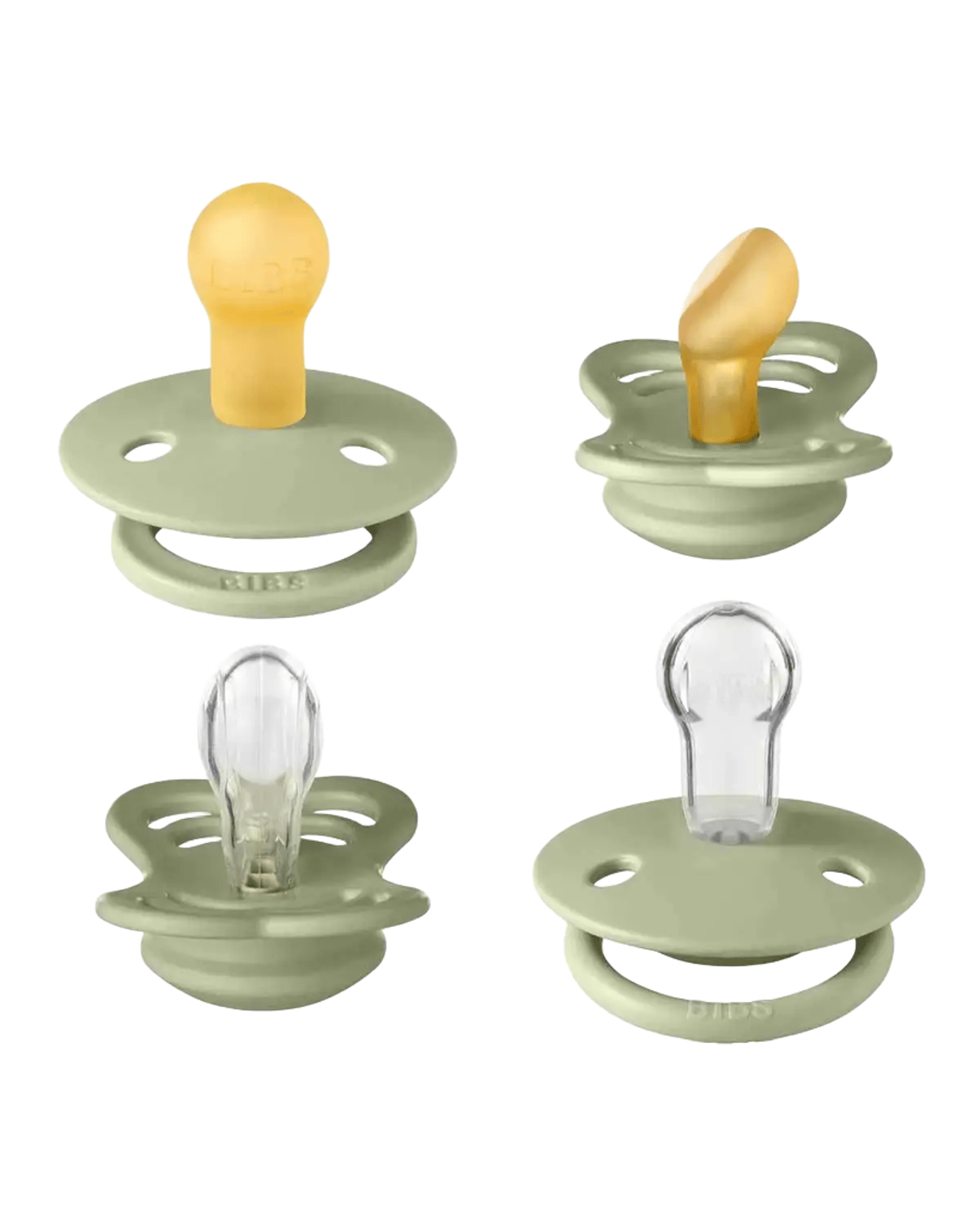 BIBS Try-it-Collection - Smokkepakke 4stk, Naturgummi | 0-6 mnd