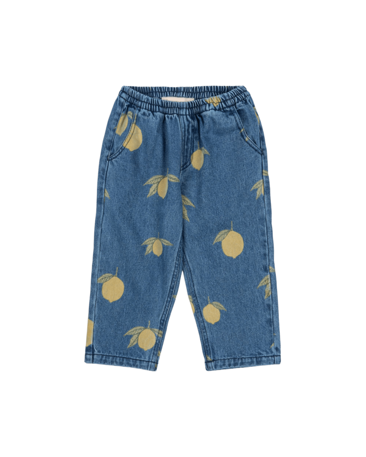 Olabukse Barn – 100% Øko Bomull | Magot Pants GOTS, Lemon Denim