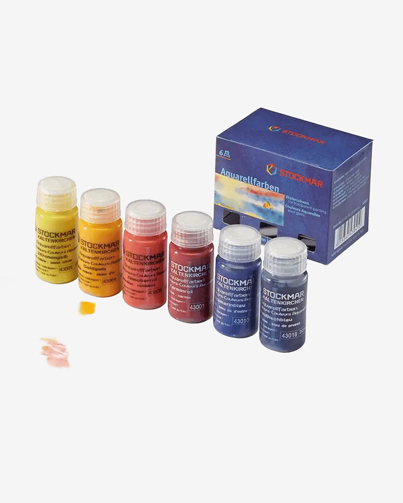 Sett med akvarellmaling i konsentrert form 6x20ml