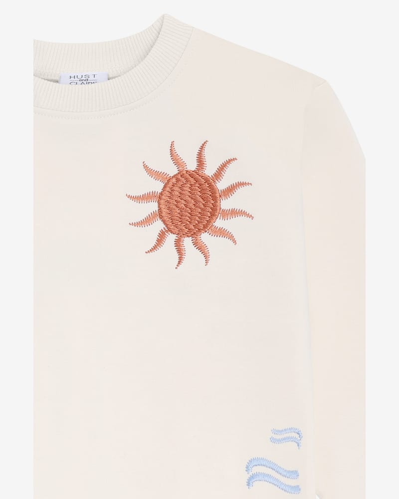 Genser m/ Sommer Print Barn - 95% Bomull, 5% Elastan | HCSejer Palms