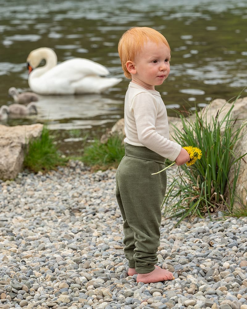 Omslagsbody - 70% Merino, 30% Silke - Ubehandlet Ull