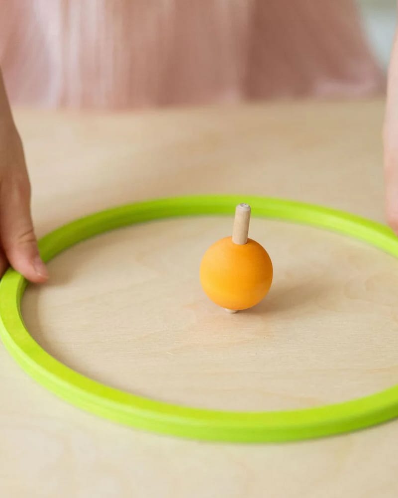 Sett med Snurrebass 6stk | Rainbow Spinning Top