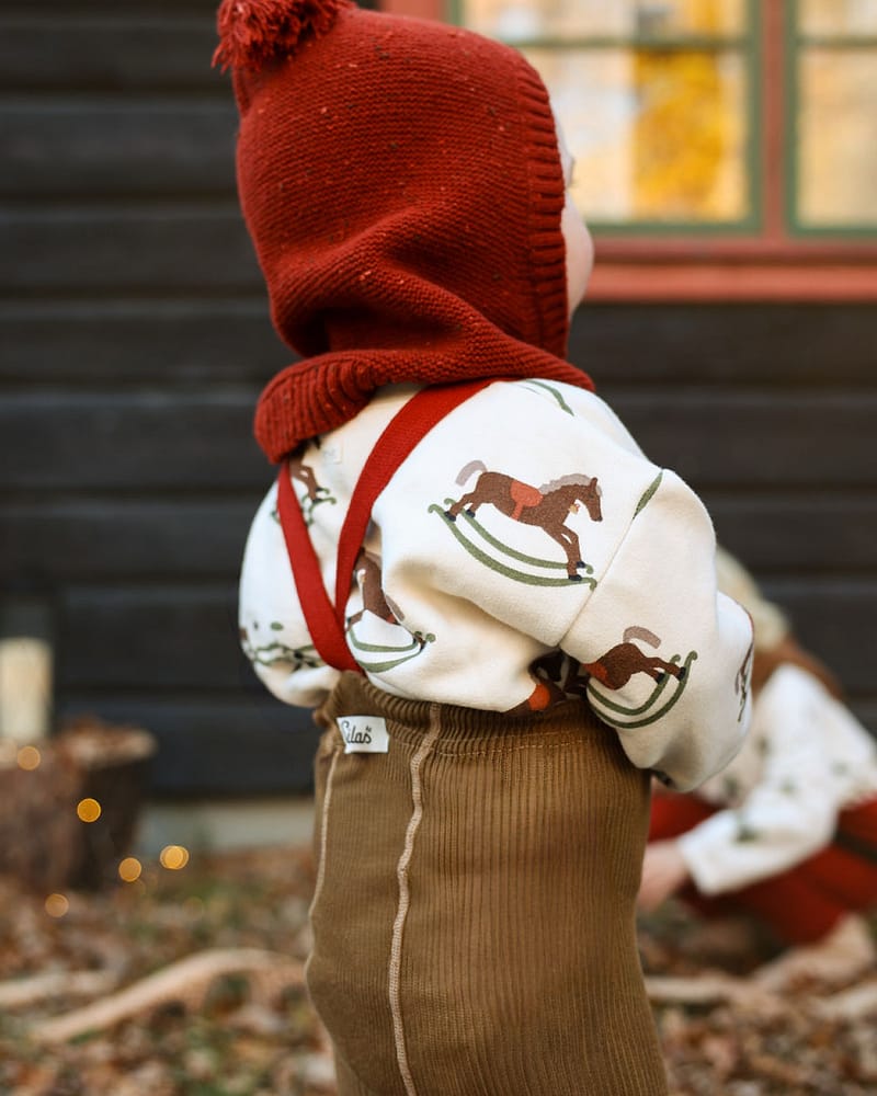 Strømpebukse Rib m/ seler | Footed Tights