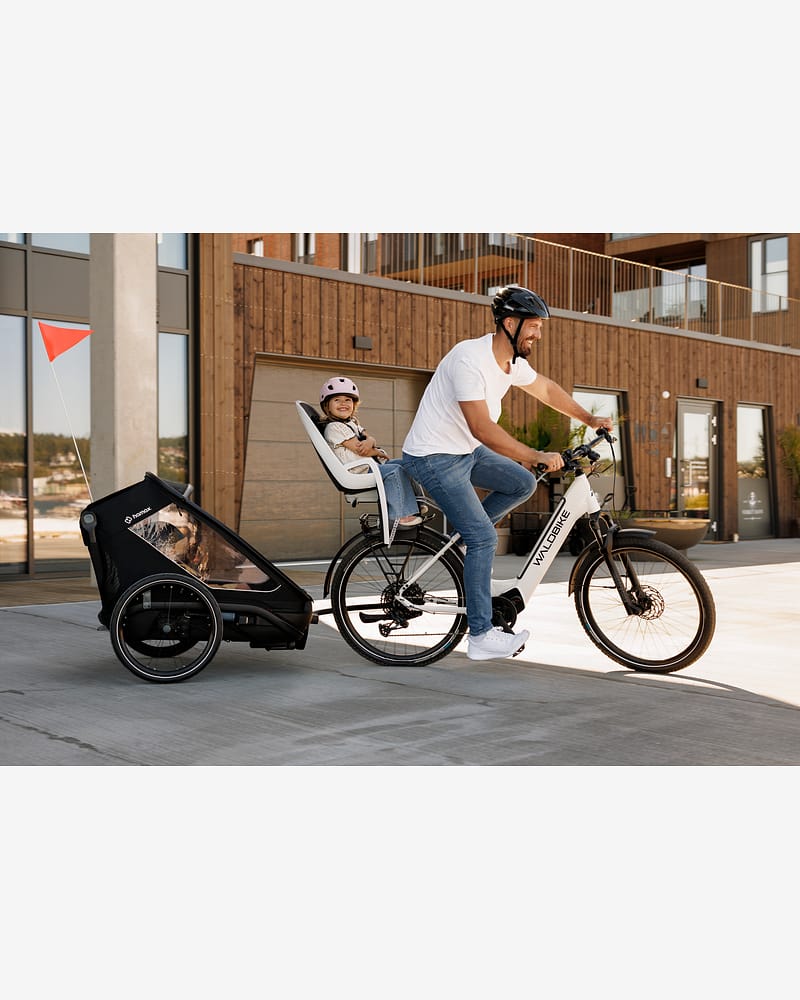 Hamax Outback Next Sykkelvogn & Barnevogn, 2-Seter | Double Bicycle Trailer