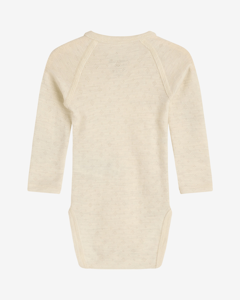 Omslagsbody Pointelle - 85% Merino, 15% Silke | HCBilli