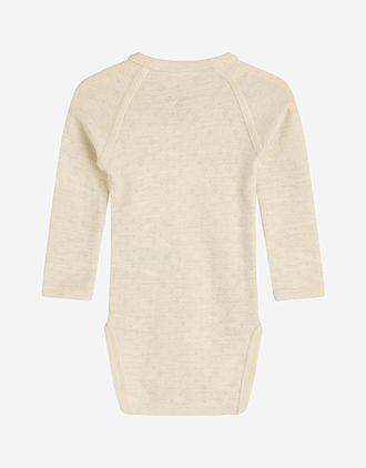 Omslagsbody Pointelle - 85% Merino, 15% Silke | HCBilli