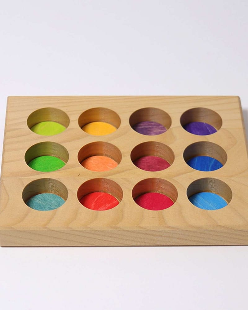 Sorteringsbrett til Grimms Kuler og Figurer | Rainbow Sortingboard