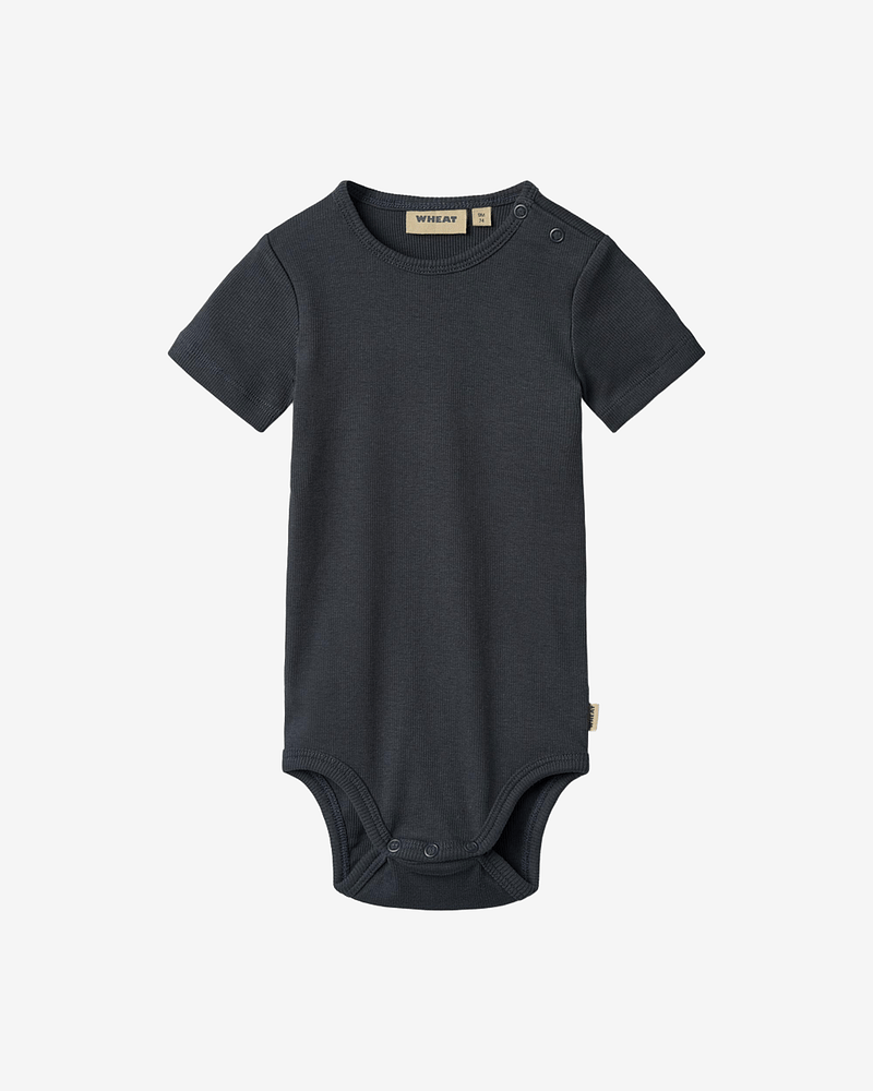 Body T skjorte - Øk. Bomull Blanding | Rib Body S/S Timo