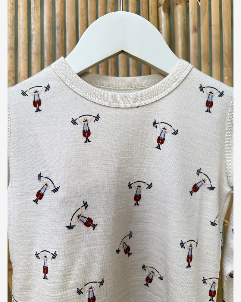 Trøye Langermet - Ull/Bambusviskose | Abba Strong Man