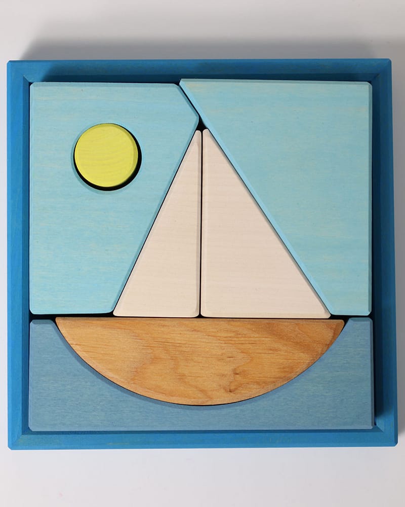 Byggesett og Puslespill - 8 klosser | Building Set