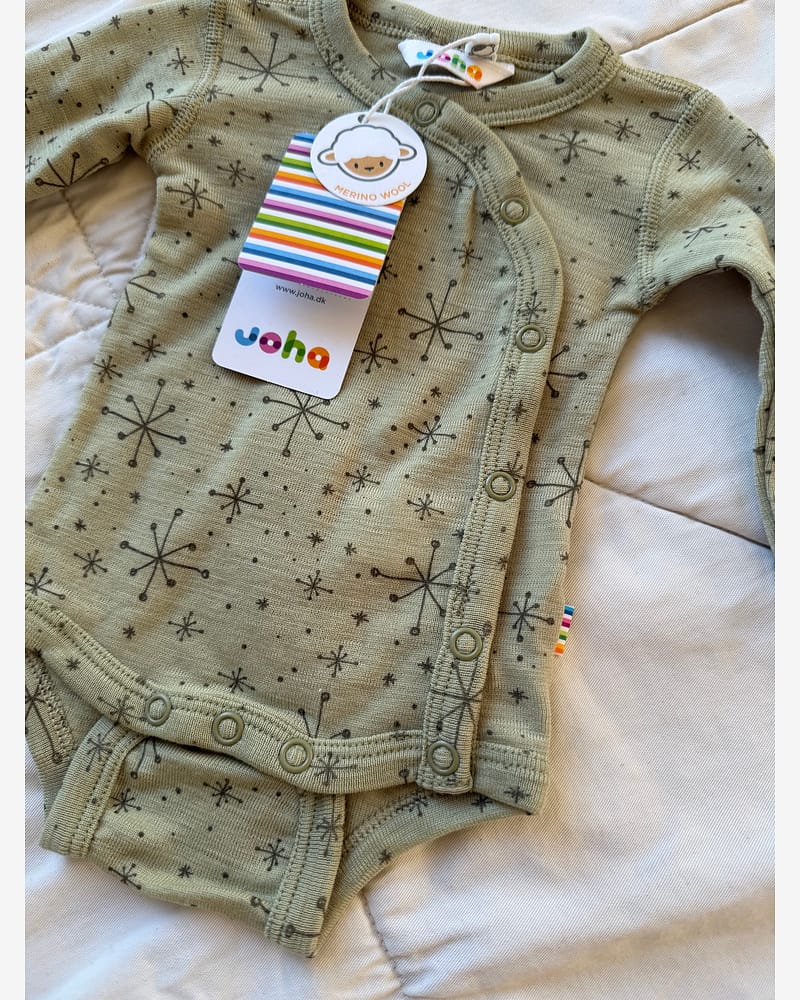 Omslagsbody Baby - 100% Merino | Basic