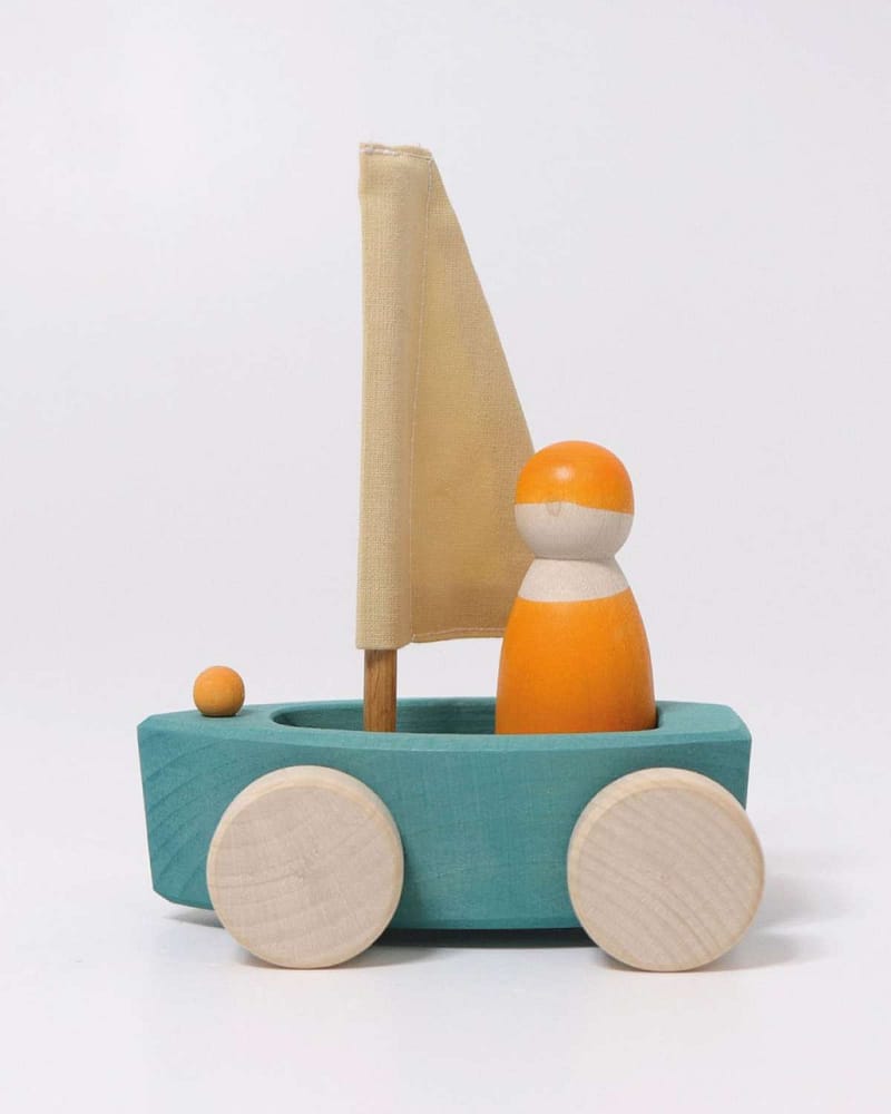 Lekebil og Båt 2i1 - Treleke som Flyter på Vann | Little Land Yacht