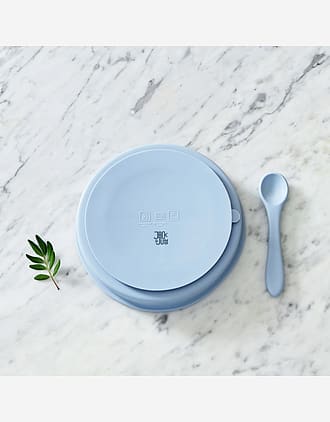 Spisesett, Tallerken og Skje – 100% Silikon | Little Bubble Dining Set