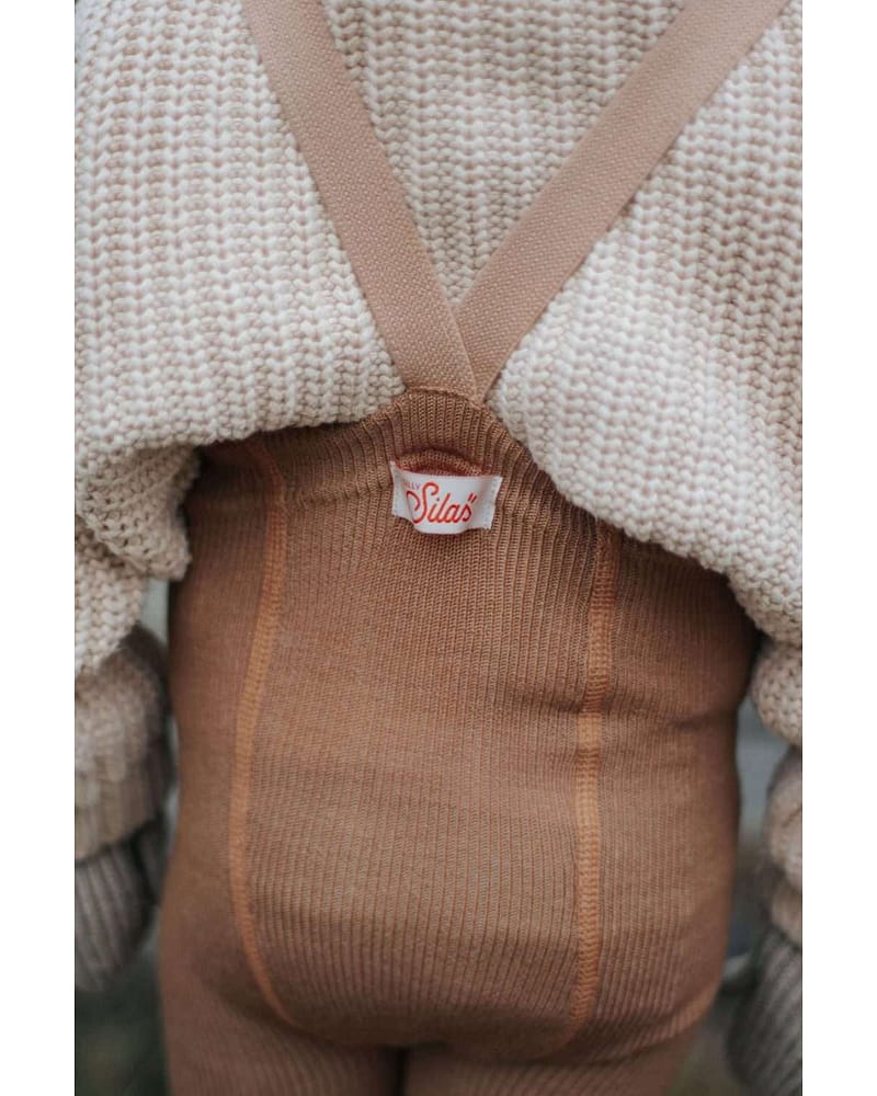 Ullstrømpebukse u/ føtter m/ sele | Wooly Footless Tights