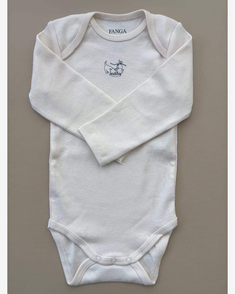 3pk. Body m/ Konvolutt Hals - 100% Øko Bomull | Fio Body - Gavepakke