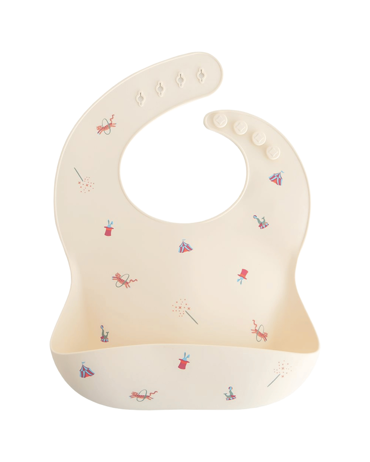 Smekke Baby – Silikon – Dyp Lomme | Silicone Baby Bib, Circus