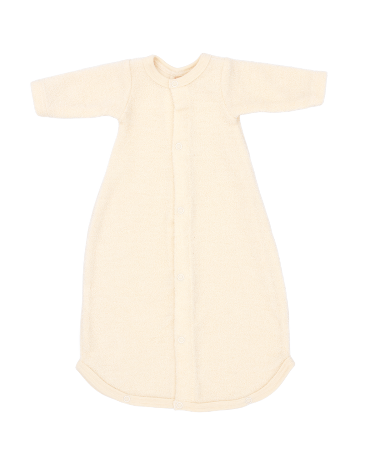 Nattpose Baby M/ Knapper – Ullfrottè, 100% Merino, Ubehandlet | Baby Sleeping