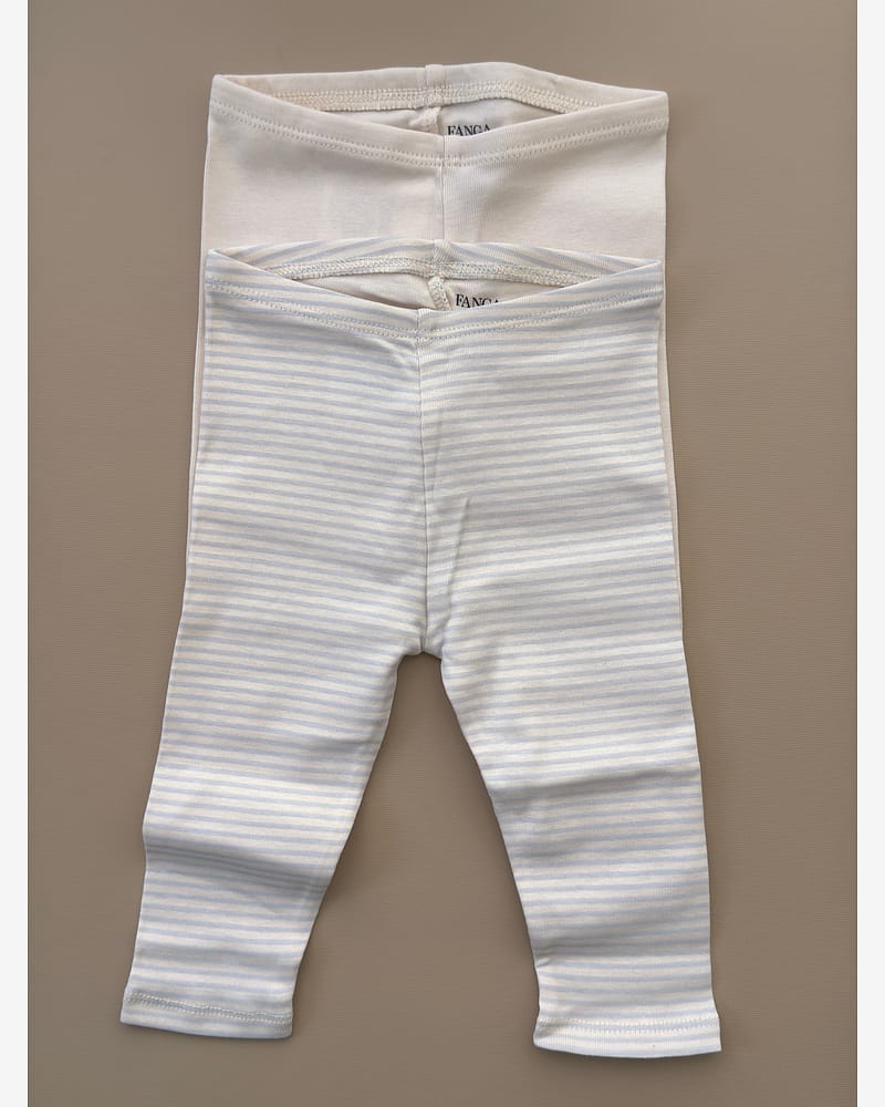 2pk Leggings Baby - Øko Bomull | Fio Pants - Gavepakke